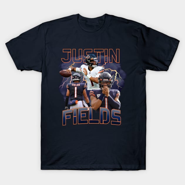 Bears QB Justin Fields T-Shirt by tzachjack